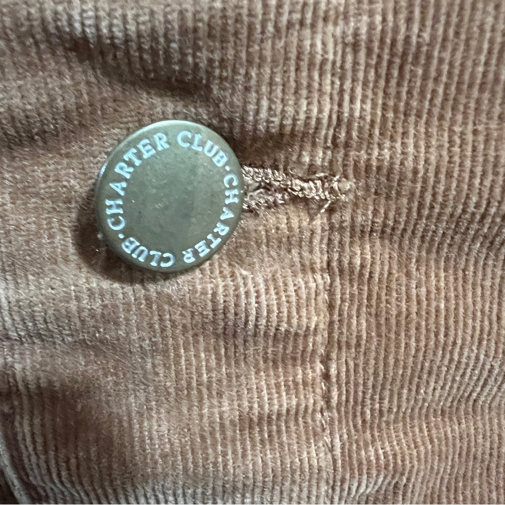 Corduroy Button Front A-Line Skirt Side Pockets K… - image 3